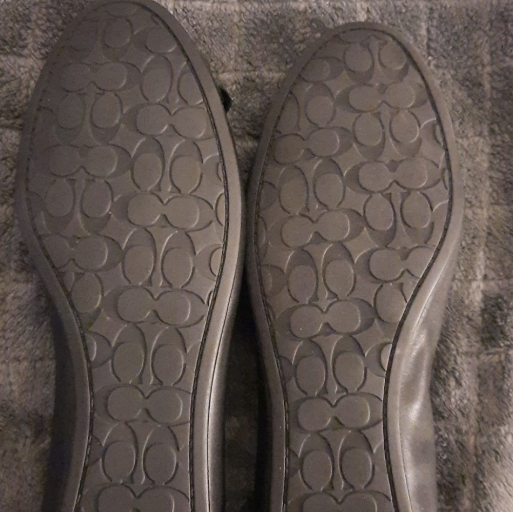 Coach paten leather shoes